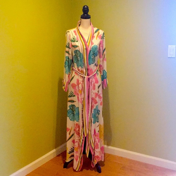 Z&L Europe Flowery Multicolor Duster